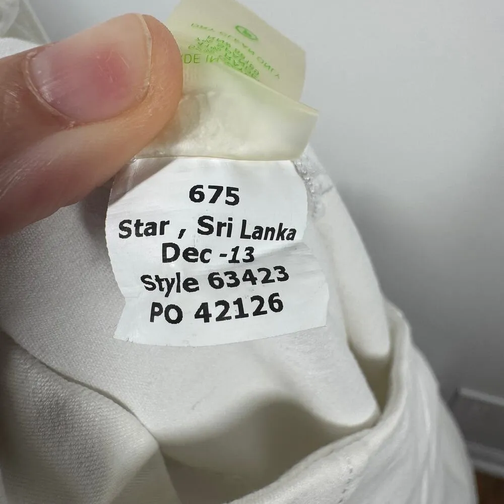 Lilly Pulitzer Hepburn Cigarette Pant Women 6 White Style 63423 Coastal Preppy - Image 8