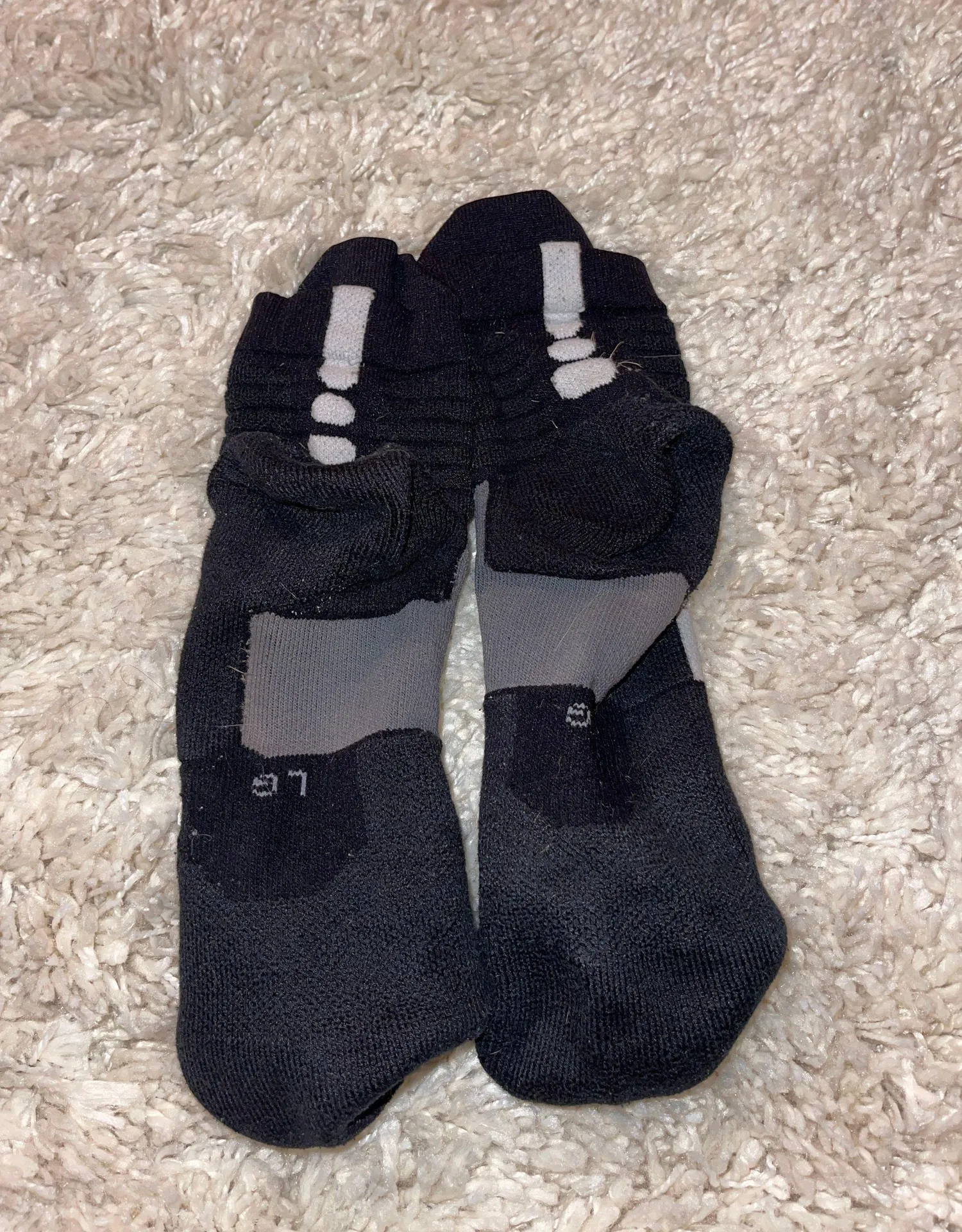 Nike Large Black Hyper Elite Socks - Image 2