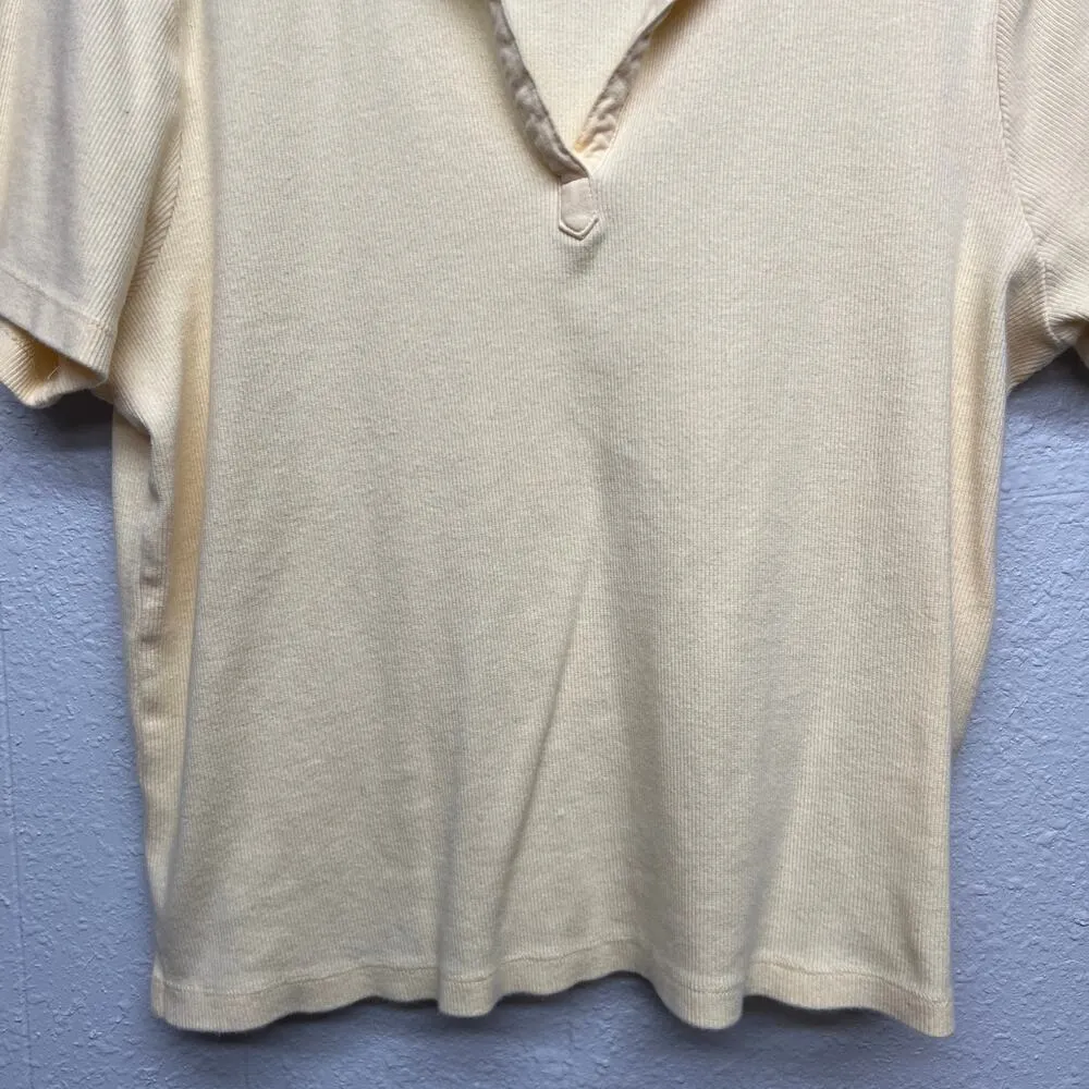 Charter Club Y2K 90s Vintage Grunge Light Academia Womens Polo Shirt Size LP - Image 4