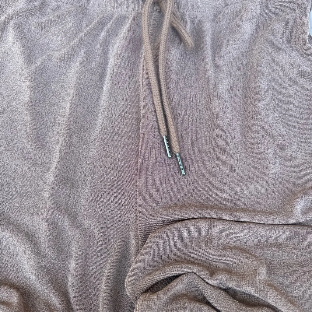 Mason Baker Drawstring Jogger Pants Khaki Stretch Taupe Brown Size Large Tan - Image 9