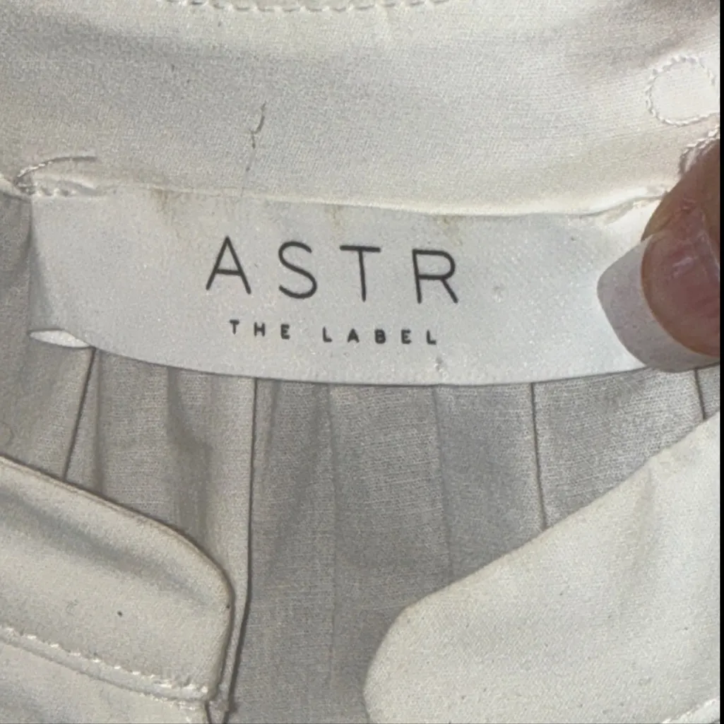 ASTR The Label White Cotton Button Front Tiered Ruffle Dress Size XS - Image 8