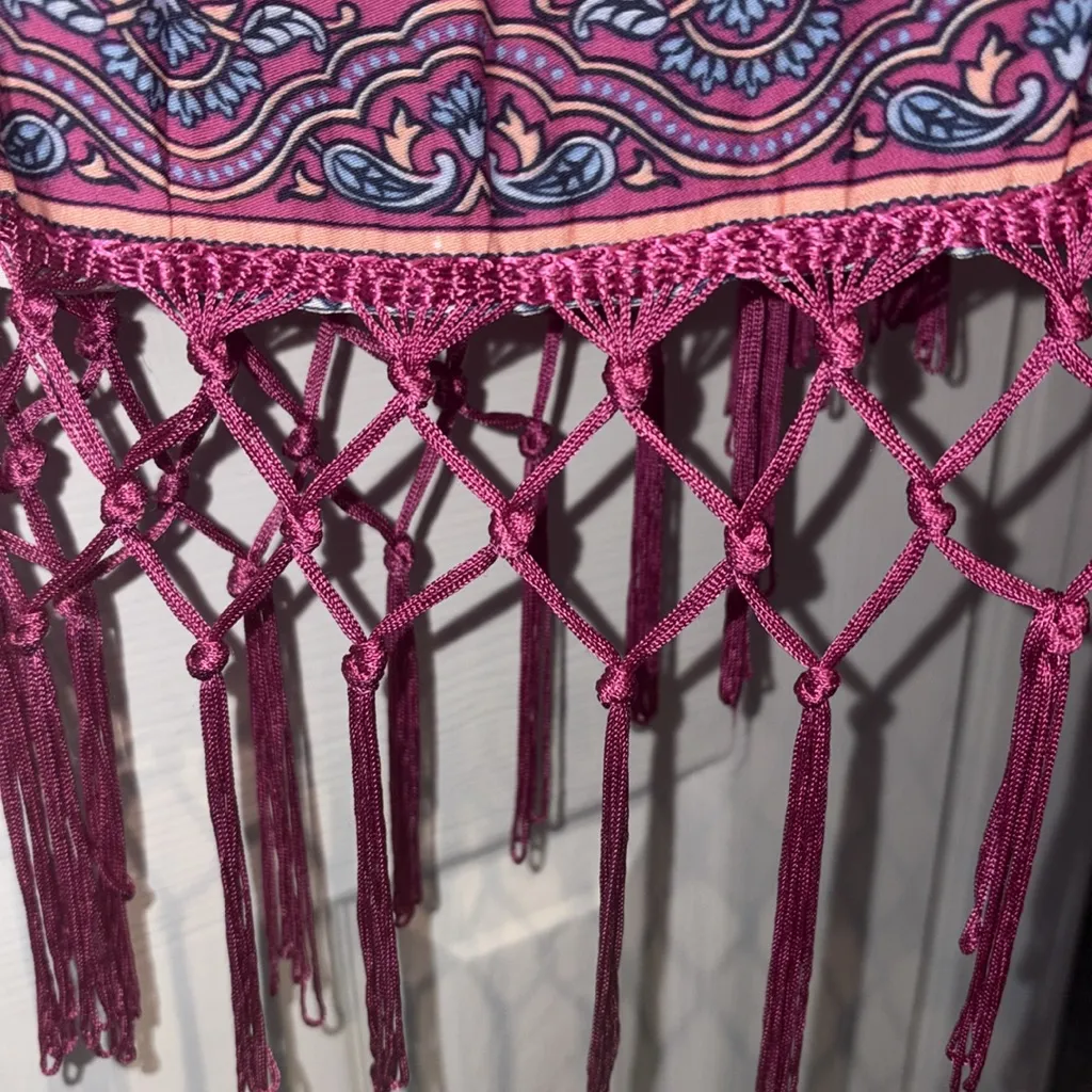 Arnhem Azalea Fringe Kimono in Pink worn twice EUC oversized XS/S $ 225 retail - Image 12