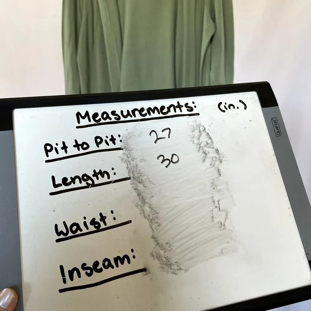 Cuddl Duds green hooded cardigan wraparound pockets ultra soft comfort women's L - Image 5