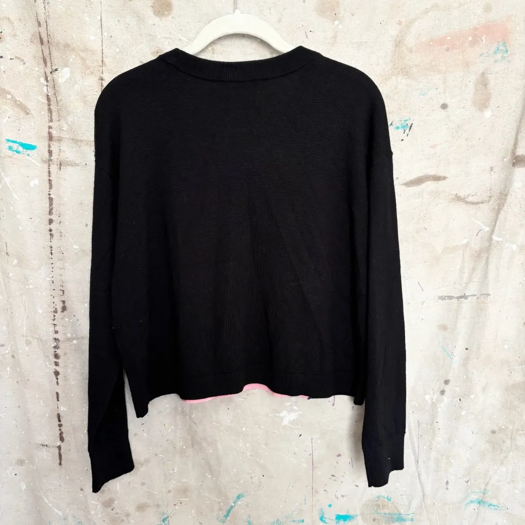 Alice and Olivia Gleeson Wool Lady Sweater in Pink - Image 5