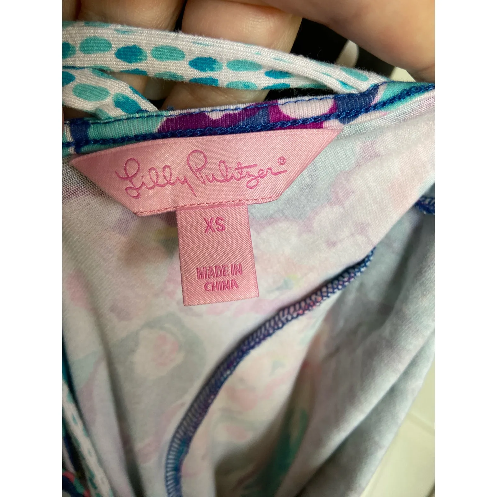 Lilly Pulitzer Womens Dress Sz‎ XS Ophelia Seaside Aqua Coconut Cove Engineered - Image 8