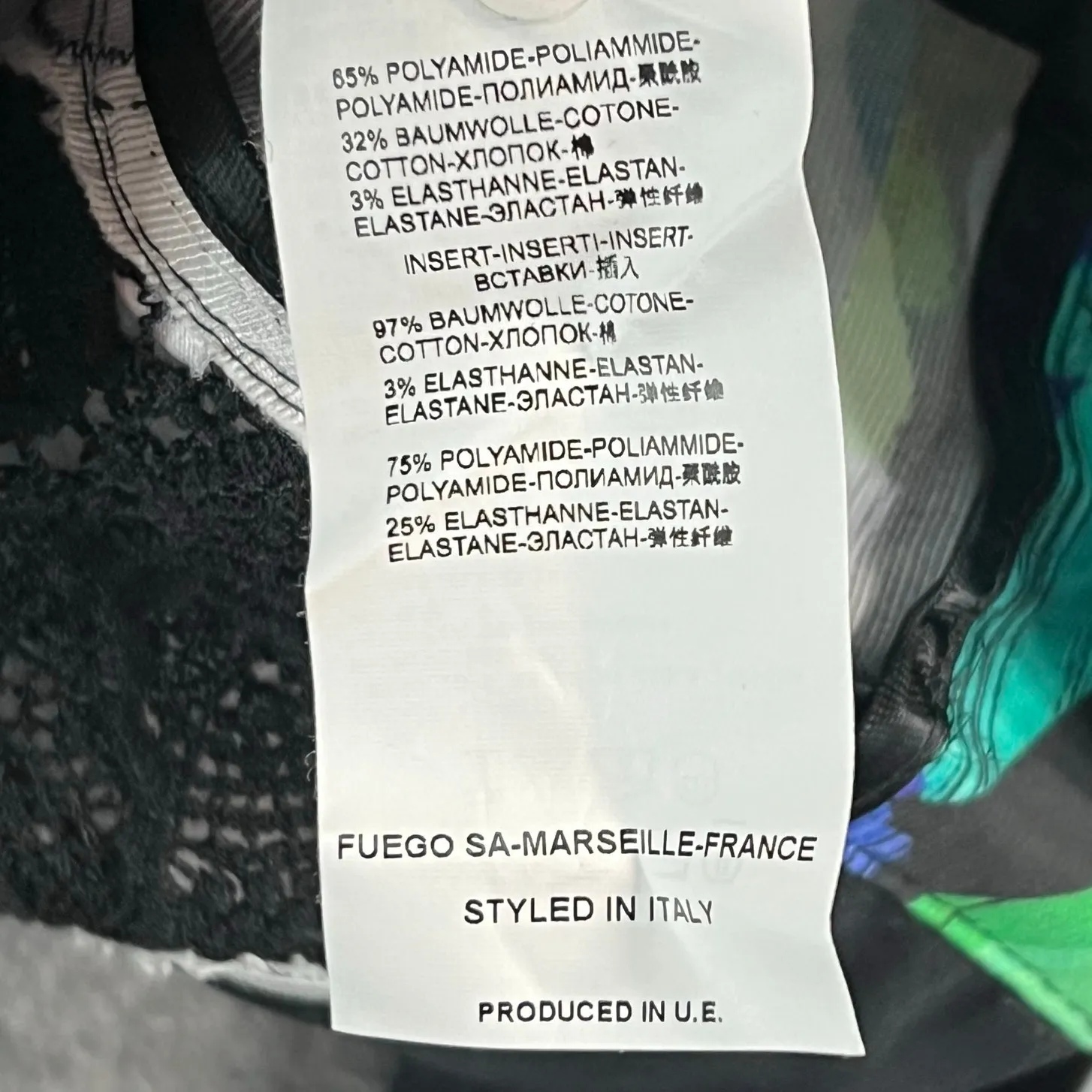 Fuego Woman Jacket Womens 8 Black Multicolor Mixed Media Full Zip Artsy Chic NEW - Image 15