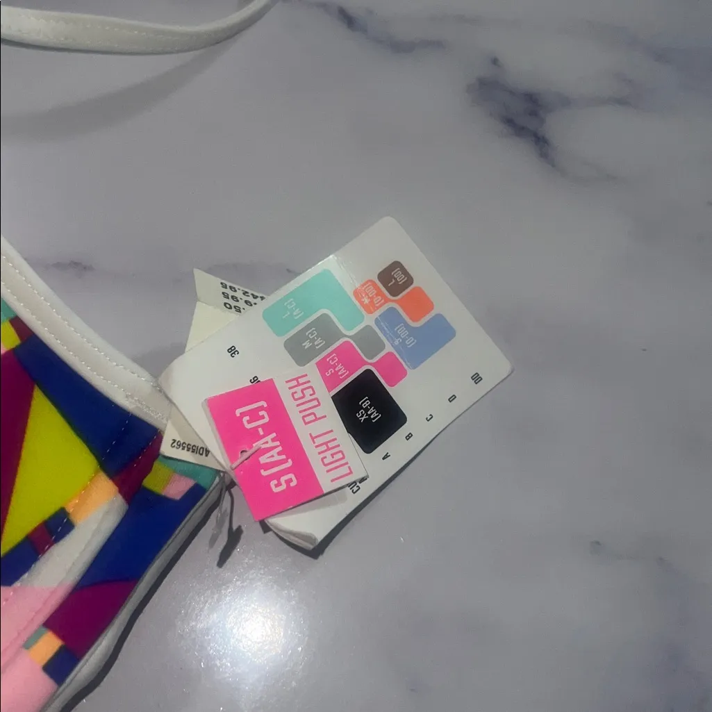 VS PINK Multi Geo Strappy Bikini Top (S AA-C) - Image 8