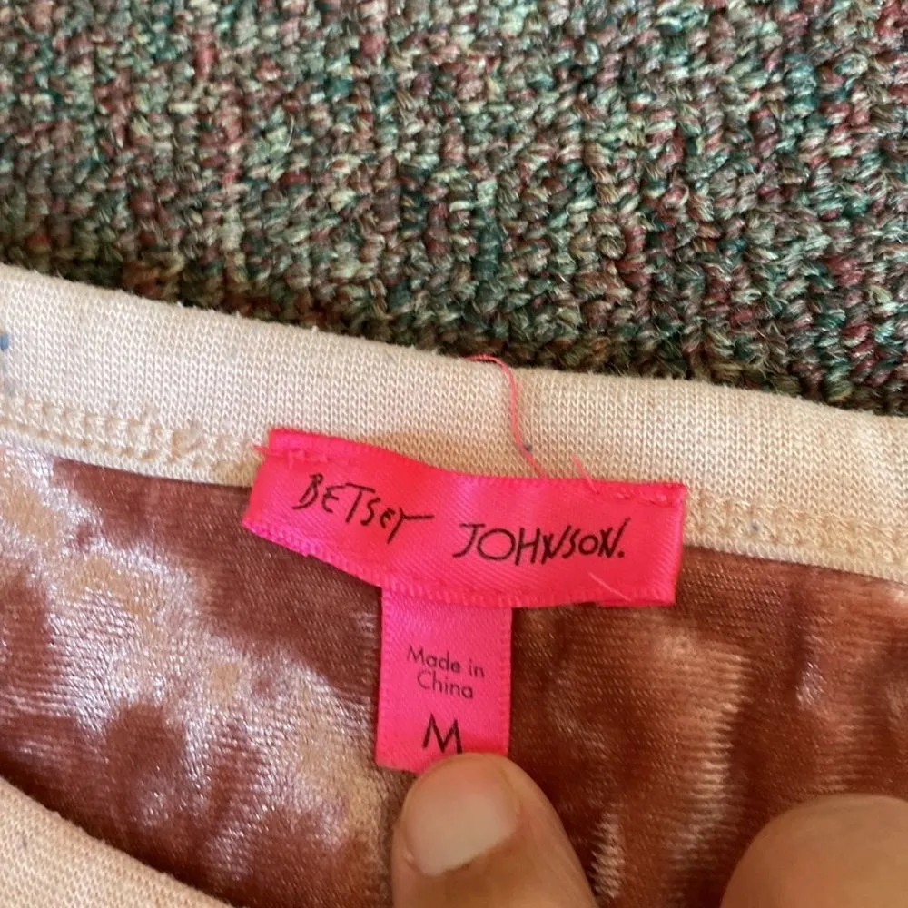 Betsey Johnson velvet top M - Image 7