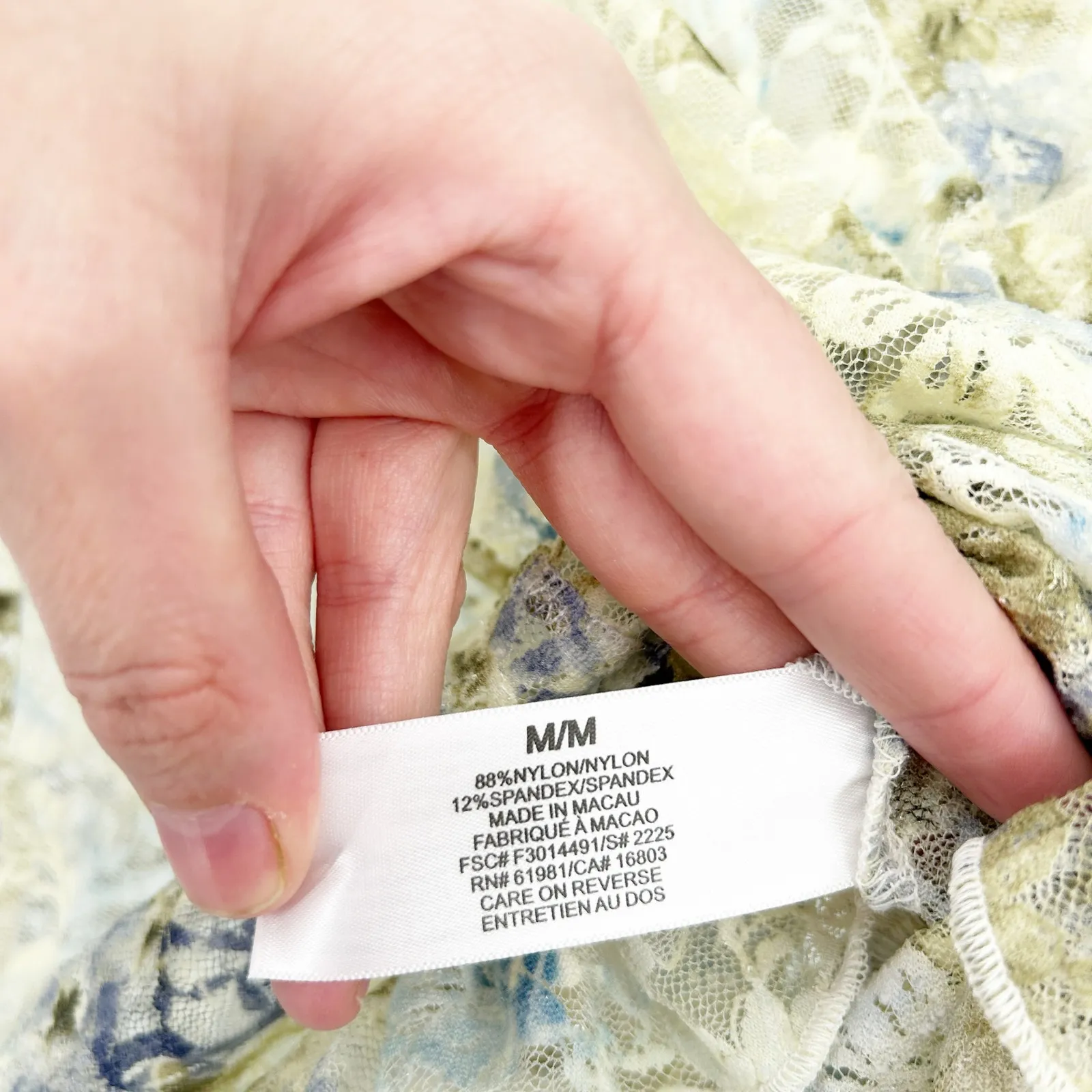 Womens Coquette Y2K Fairycore Sheer Lace Floral Cami Mini Babydoll Dress Size M Green Size M - Image 4