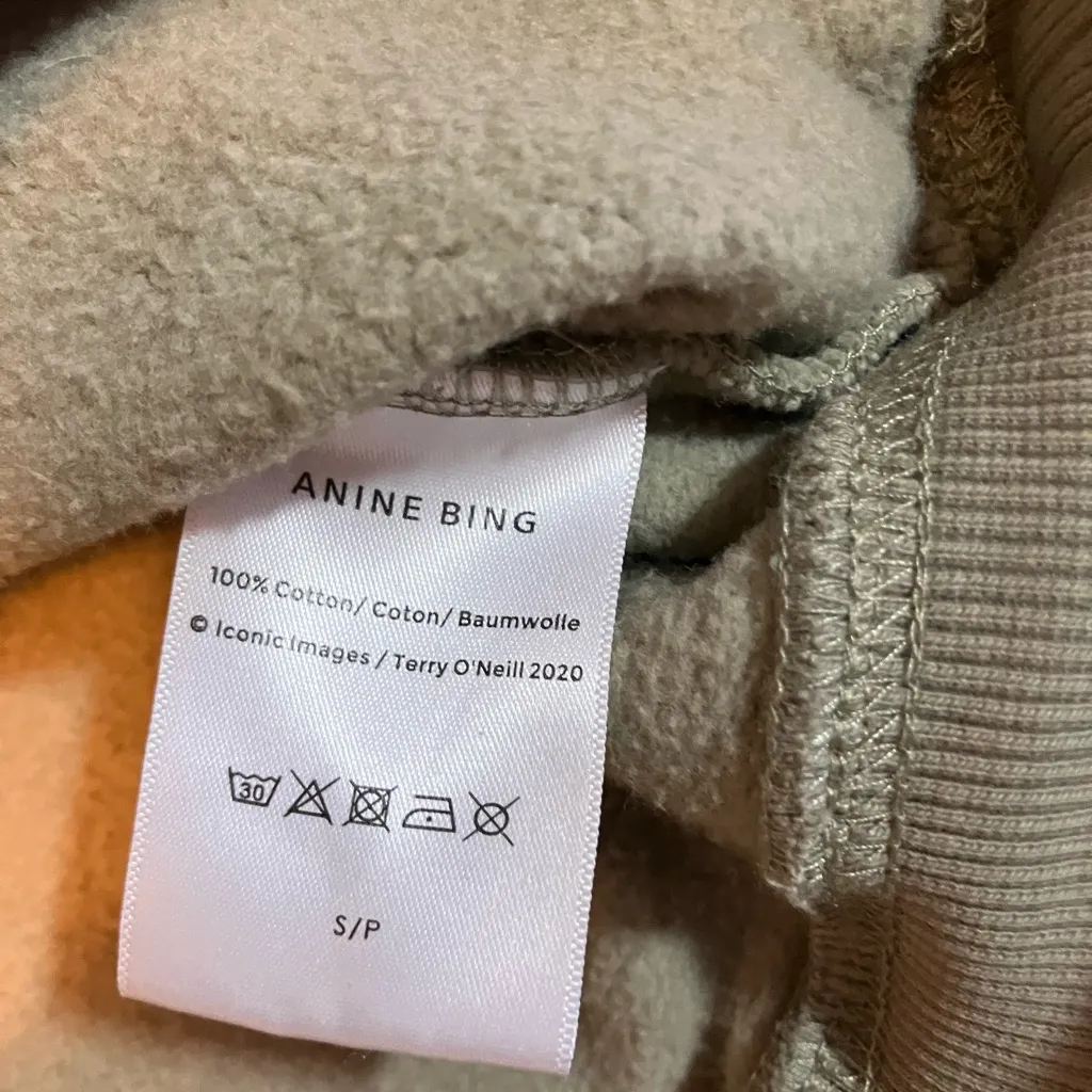 ANINE BING  Olive Green Sweatshirt - Image 7