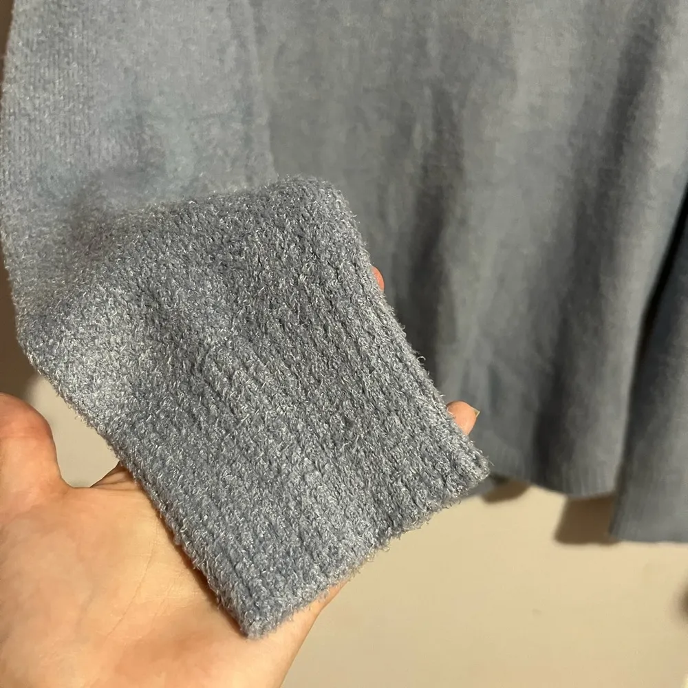 Rachel Zoe Light Blue Cowl Neck Pullover Sweater - Image 4