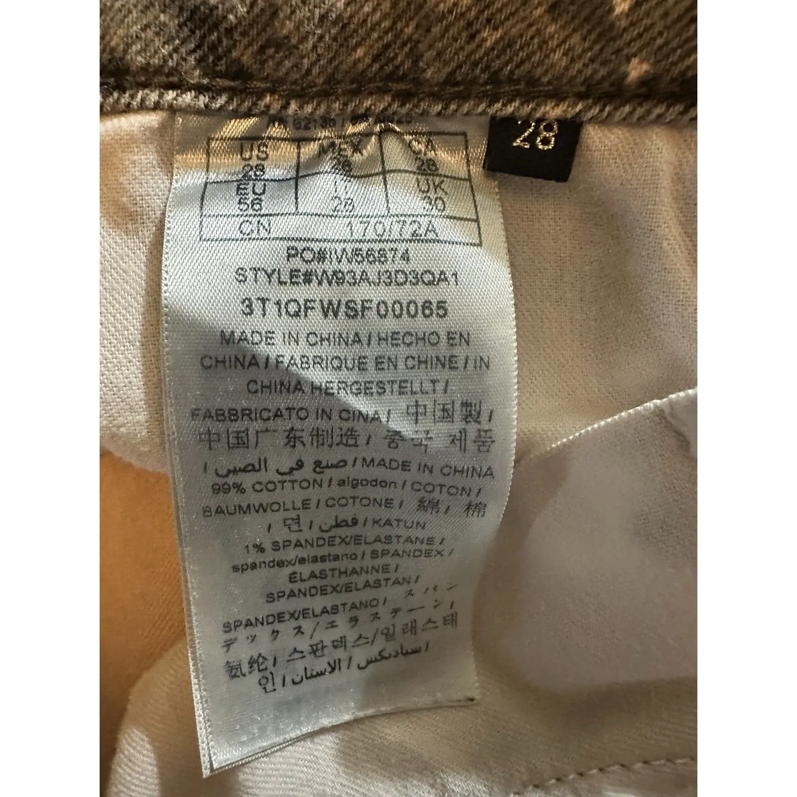 GUESS Samara Sexy Curve Stretch Skinny Jeans Snakeskin Print Women’s Size 28 - Image 6