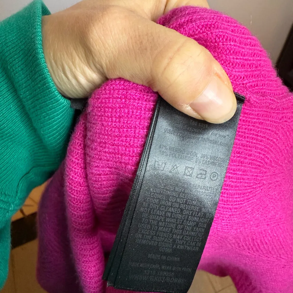 Ted Baker  Bobbe Magenta Peplum Wool Sweater - Image 5