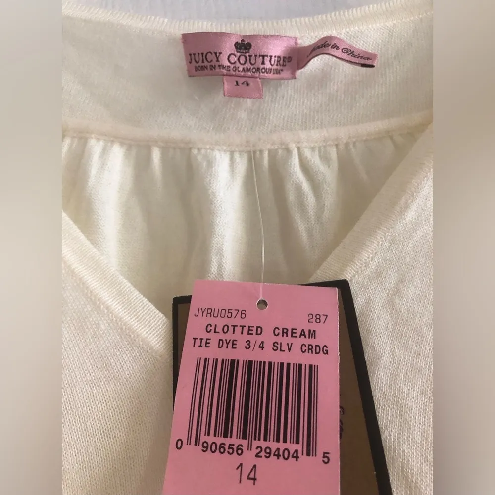 Juicy Couture Cream Cardigan Top - Image 6