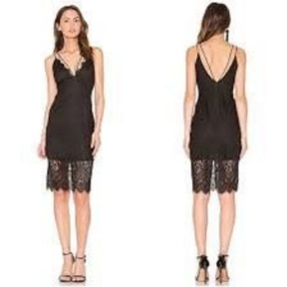 Bardot Women's Sleeveless Laced Floral Scallop Strappy Black Midi Dress Size 4 - Image 2