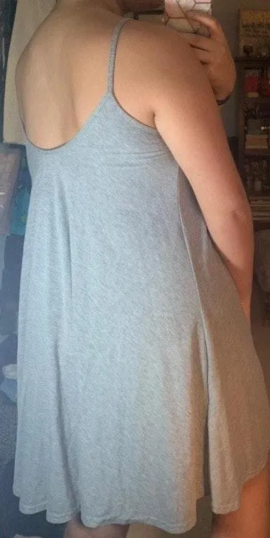 Boohoo Gray Swing Dress - Image 3