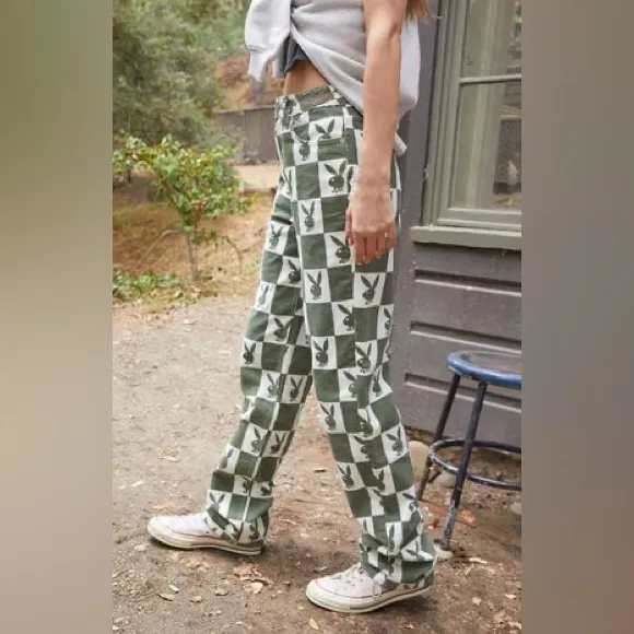 Playboy corduroy Game of Bunnies Boyfriend jeans Size 24 - Image 2