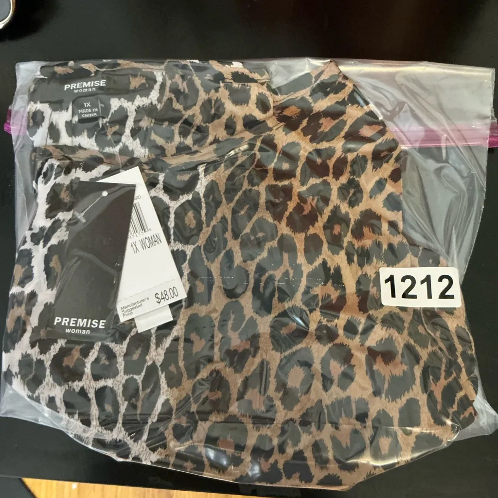 Premise  Leopard Print Sheer Blouse - Image 4