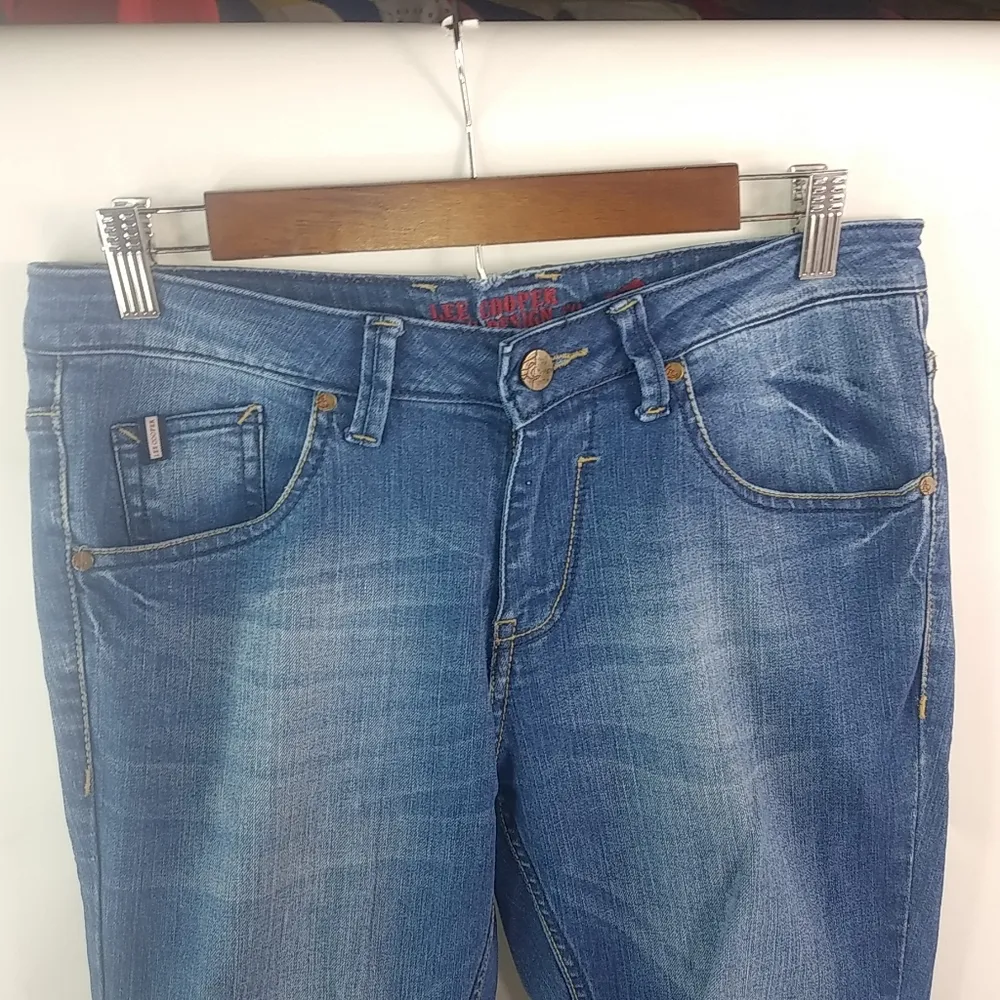 Lee Cooper Runaways 31 Distressed Skinny Jeans Blue - Image 8