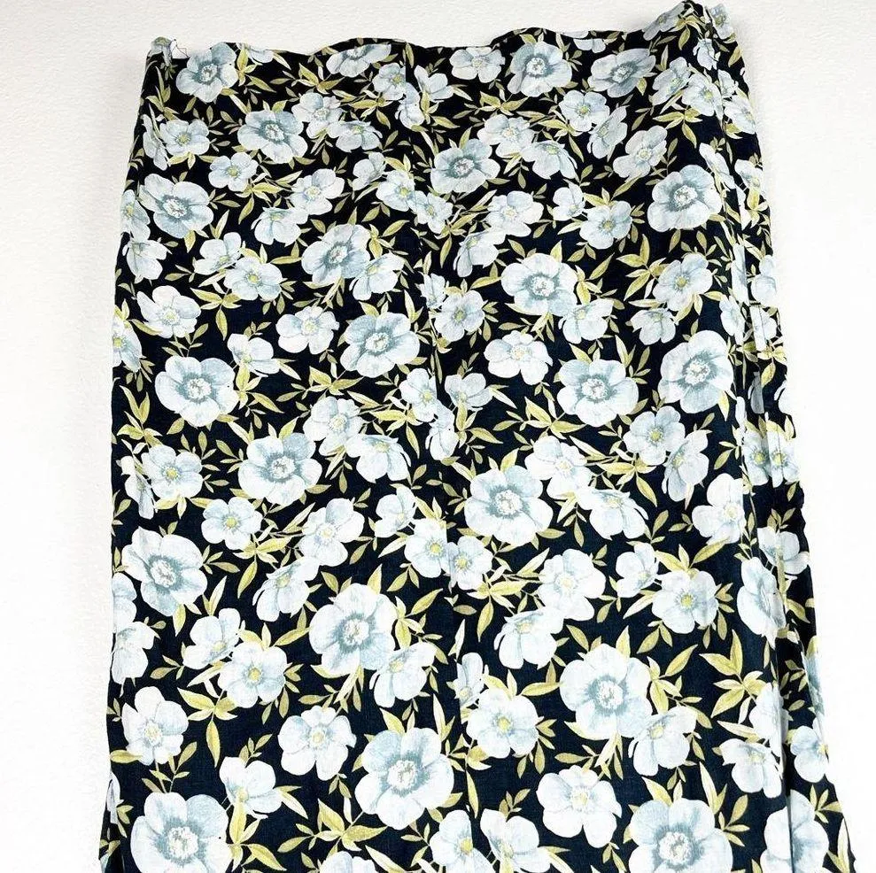 J. Jill Love Linen J.JILL 100% Linen Floral Side Pockets Shift Dress, Small - Image 5