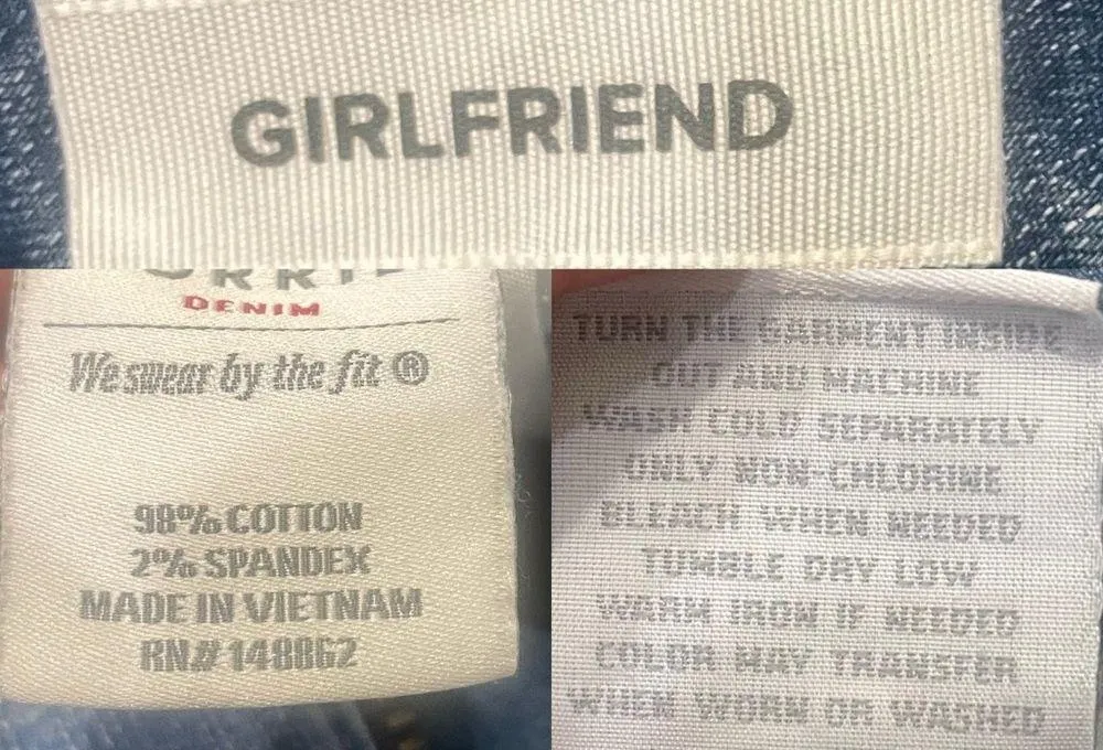 Torrid Womens Jeams Blue Denim Girlfriend Distressed Light Wash Plus Size 24 - Image 11