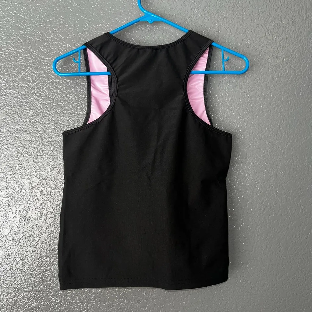 Women’s Sauna Vest Sweat Shaper Tank Top Black Pink Size L Size L - Image 6
