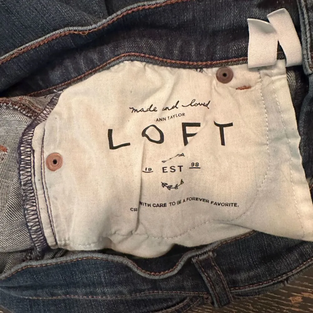 LOFT Modern Skinny Jeans Women's Blue Size 26 Denim Stretch Pants - Image 12