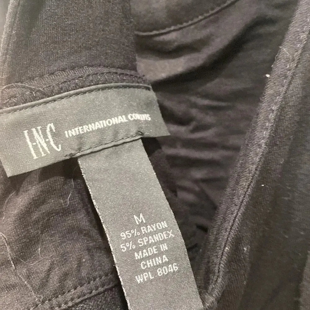 INC International Concepts Women's Black Halter Razorback Tunic Tank Top Sz M Size M - Image 4