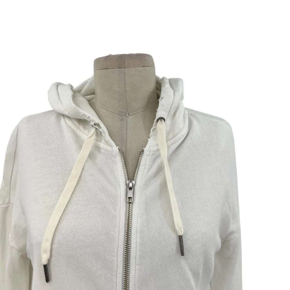 n:PHILANTHROPY Manuka Long Zip Up Hoodie in White Size‎ XS - Image 2