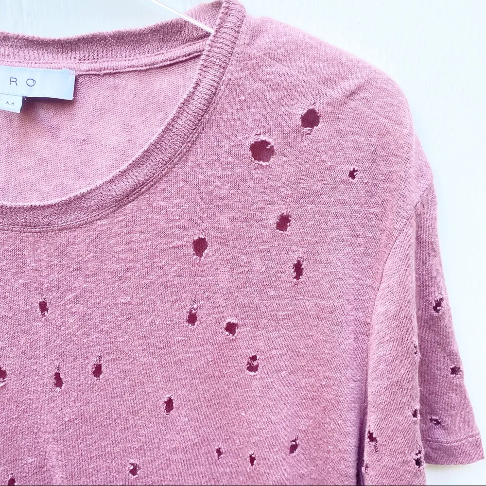 iro clay distressed holes tee shirt casual basic - Image 7