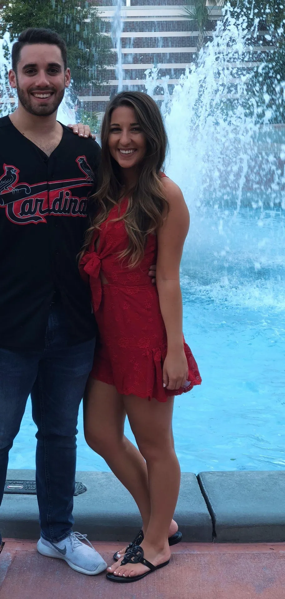 Copper Closet Red Lace Romper - Image 3