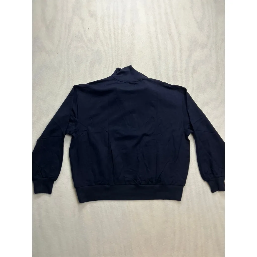Lou & Grey Signature Soft Plush Half Zip Sweatshirt Navy Blue Size Small New - Image 8
