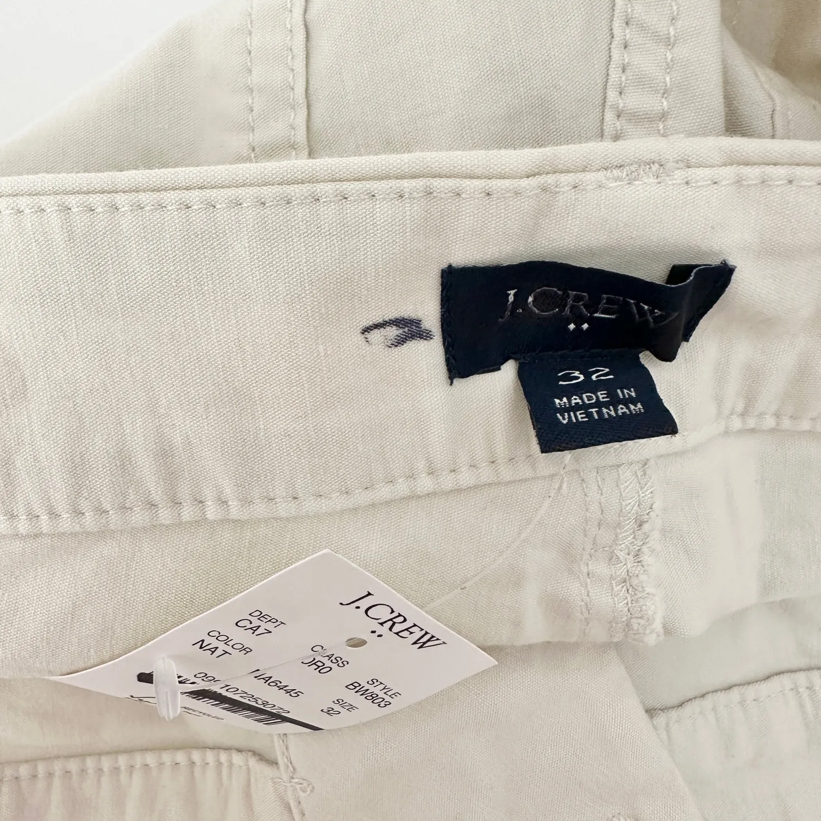 J.Crew Lizzie High Rise Patch Pocket Wide Leg Pant Classic Natural US 32 NWT - Image 8