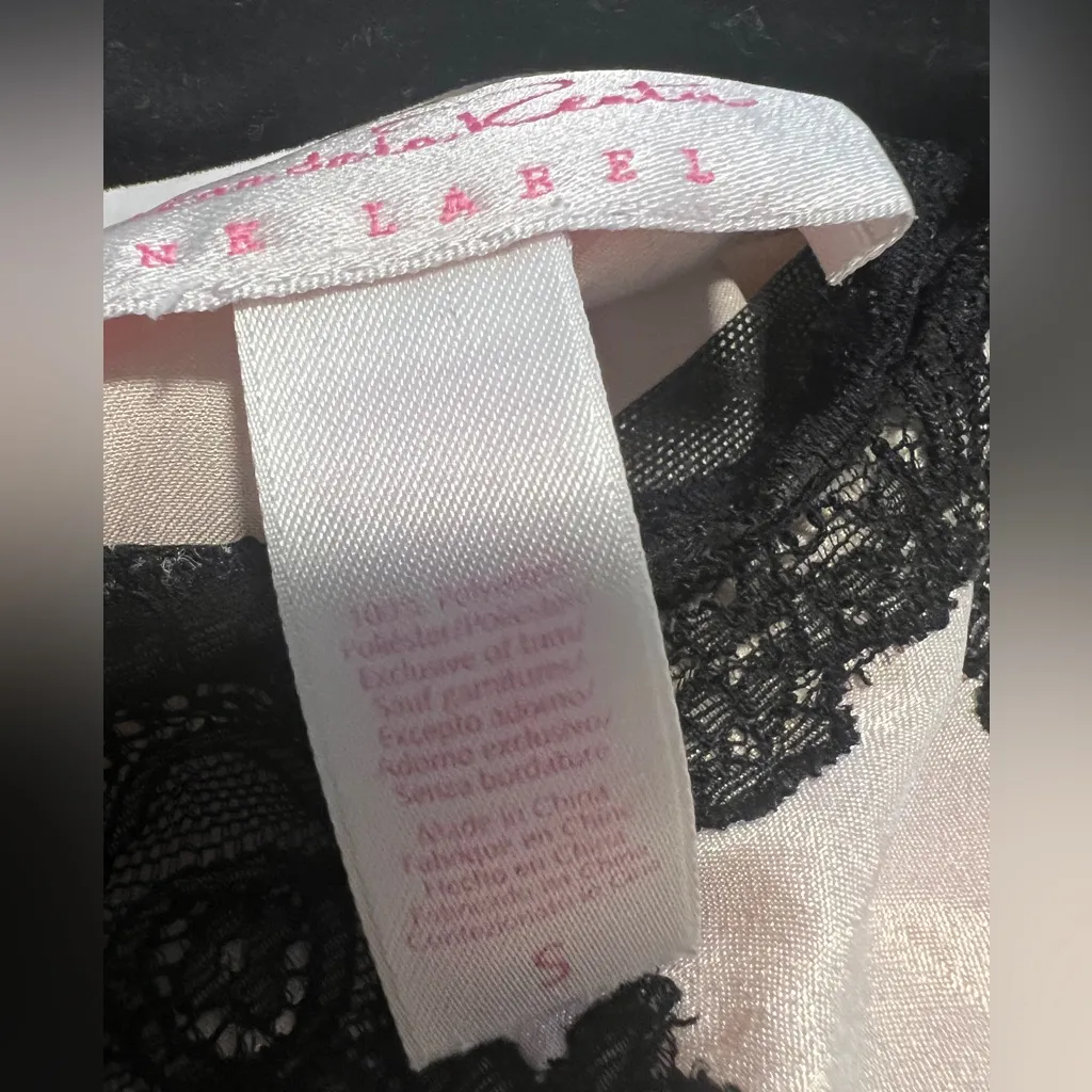 Vintage Oscar de la Renta Lace Satin Baby Doll Tank Top Y2K Whimsigoth Fairy - Image 5