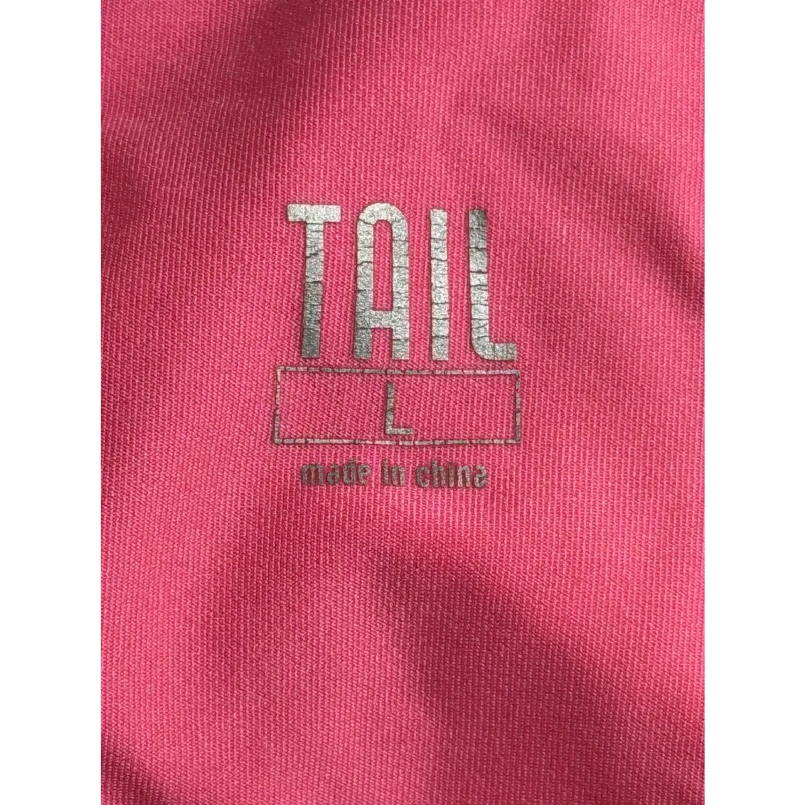 TAIL Women's Large Leaf Print Pink Trim Tennis Skirt Skort Pickleball Athletic White - Image 3