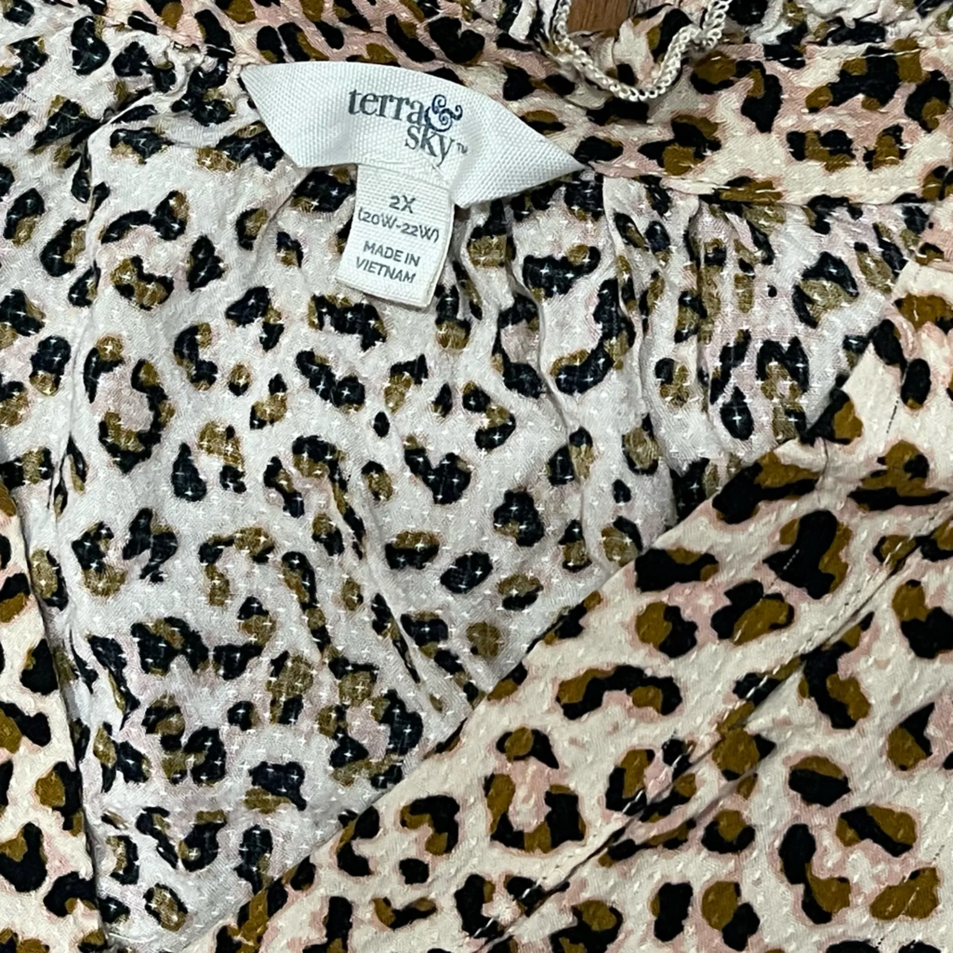 Terra & Sky Animal Print Blouse - Image 11