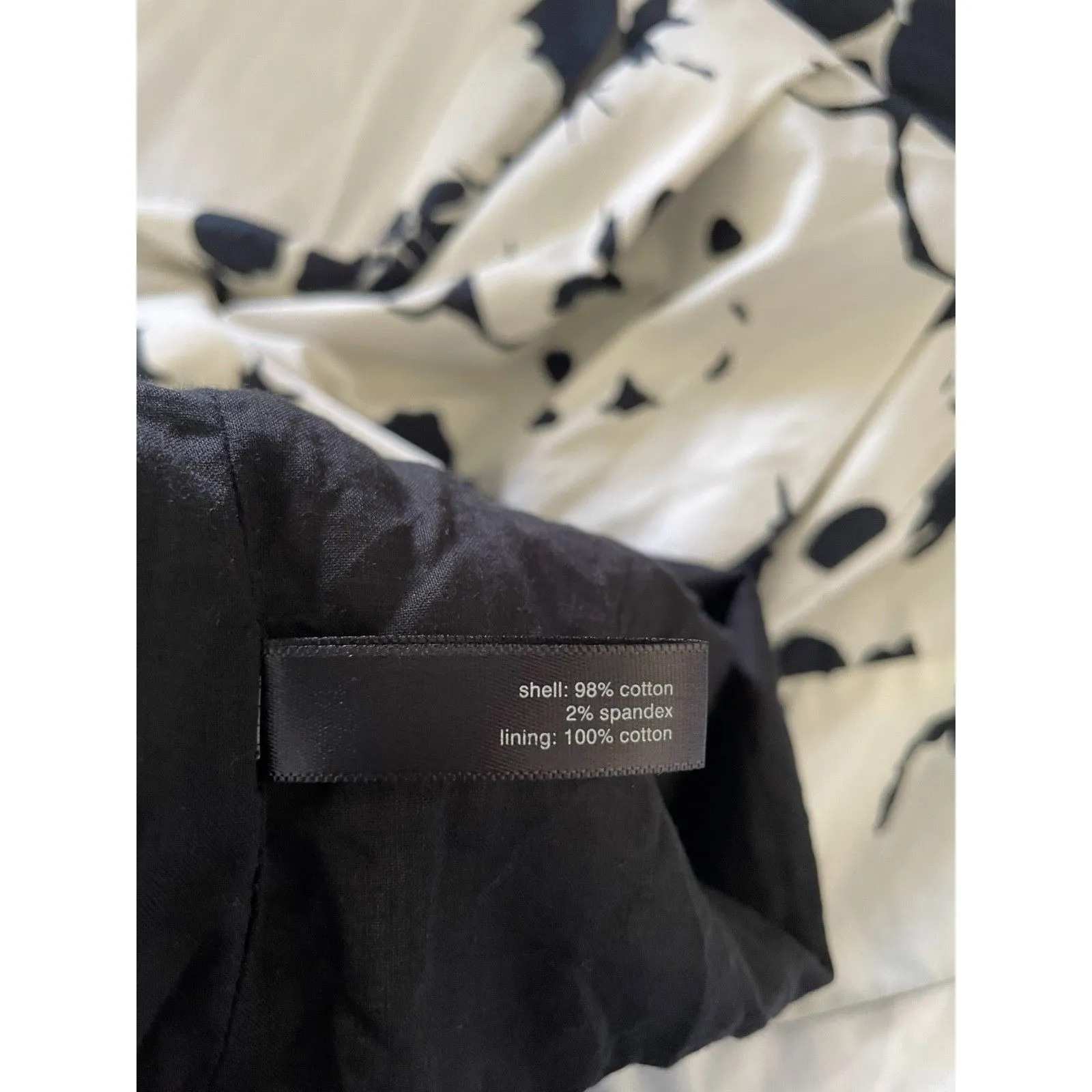 The Limited Black White Strapless Floral Dress Sz 2 Chic Cocktail Party Wedding - Image 8