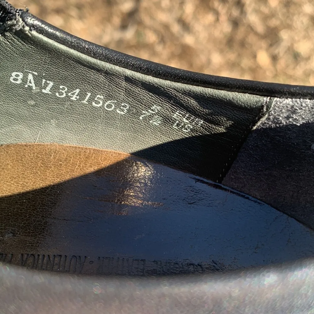 Mephisto Black Leather Shoes Size 7.5 - Image 8