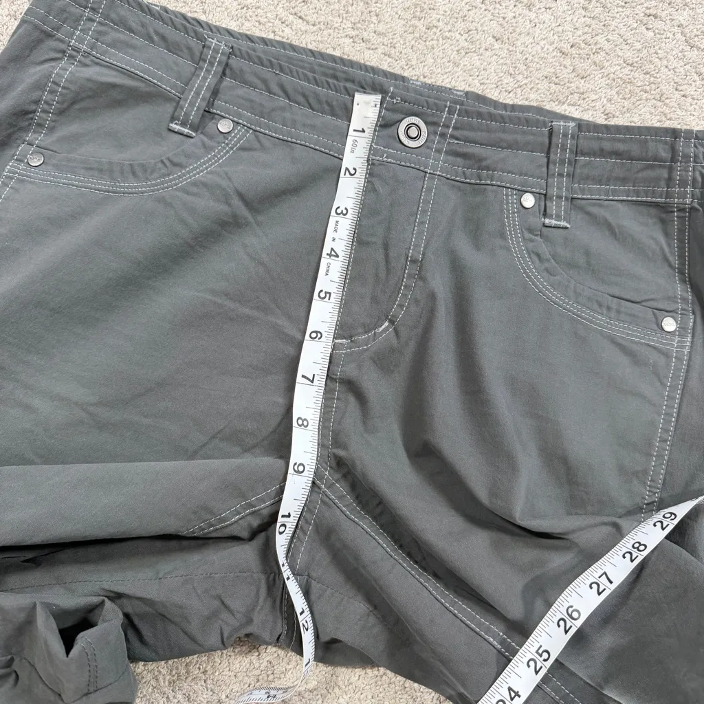 Kuhl Women’s Free Range Pants Cargo Straight Leg Mid Rise Outdoor Gray 14 Long - Image 13