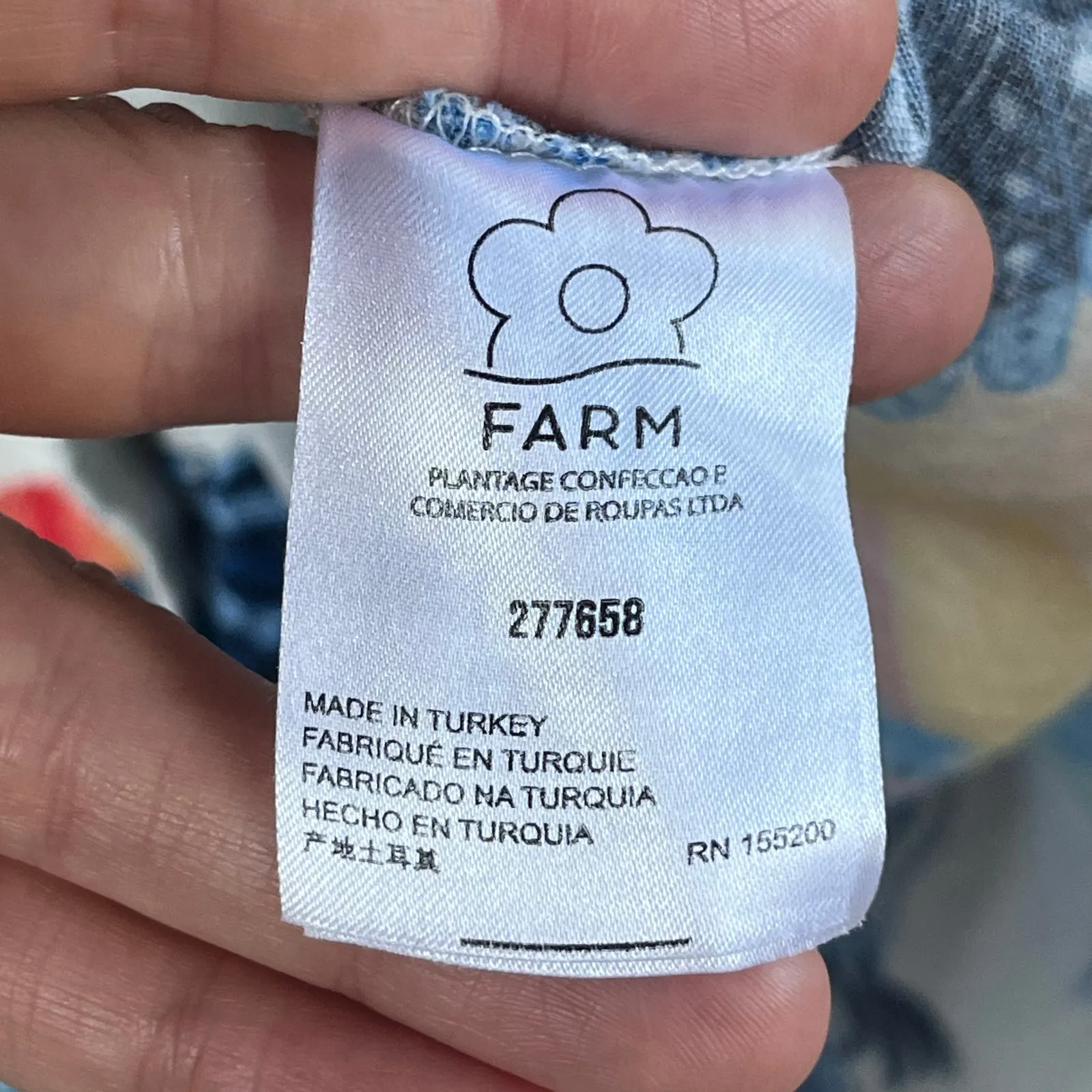 Farm Rio For Anthropologie Women's Colorful Tropical Print Top Size M Size M - Image 8