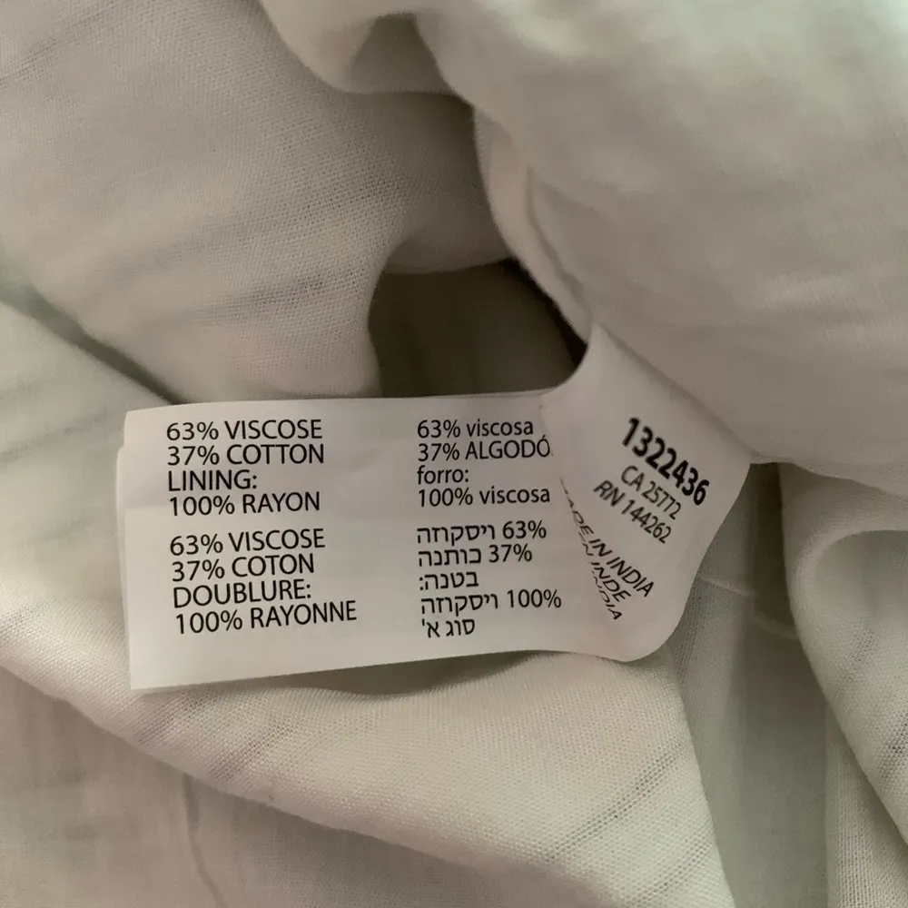 Dex White with Black Pinstripe Lace Up Romper Size M - Image 11