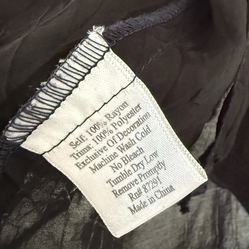 Johnny Was Black Button Down Shirt with Embroidery - Image 7