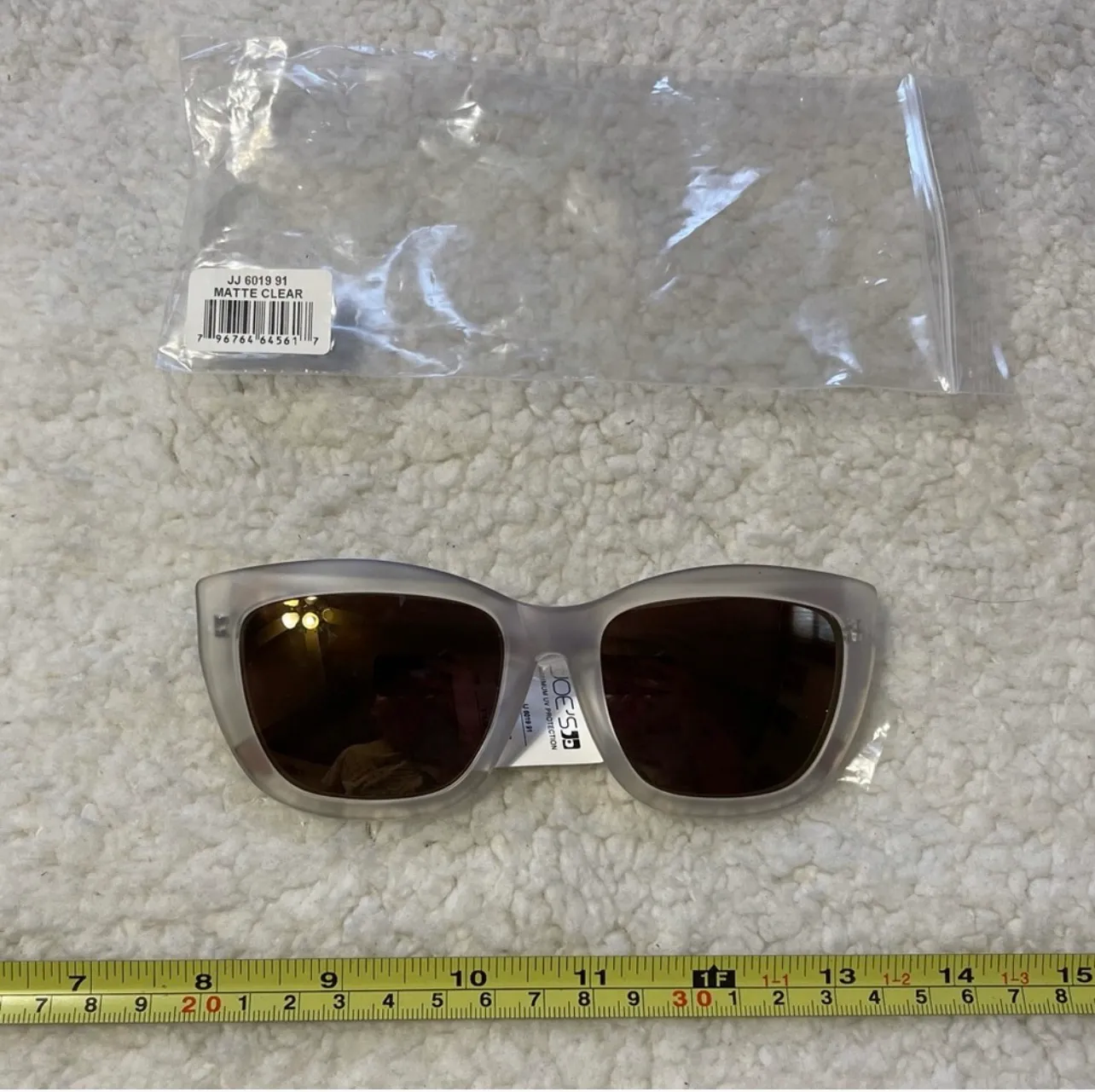 Matte Clear Sunglasses NWT - Image 5