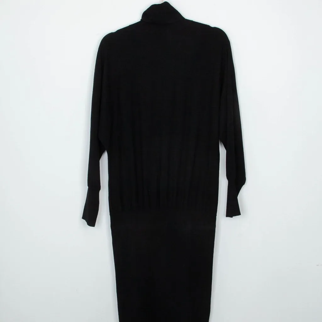 NWT Babaton Womens‎ Bogart Turtleneck Knit Sweater Dress Size L Black Minimalist - Image 10