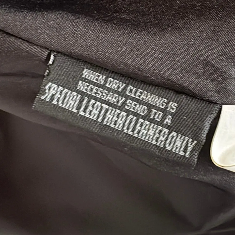 Vintage 90s Wilsons Leather Black Longline Trench Coat Matrix City Womens XL - Image 9