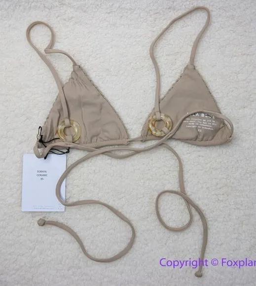 NEW Aila Blue * Free People Soraya Bikini Cinco Top, ceramic, size XS - Image 1