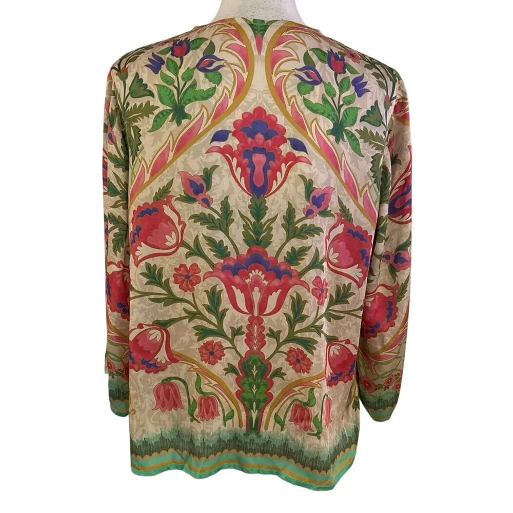 Soft Surroundings Size PL LP Large Petite Neriah Blouse Top Boho Floral - Image 2