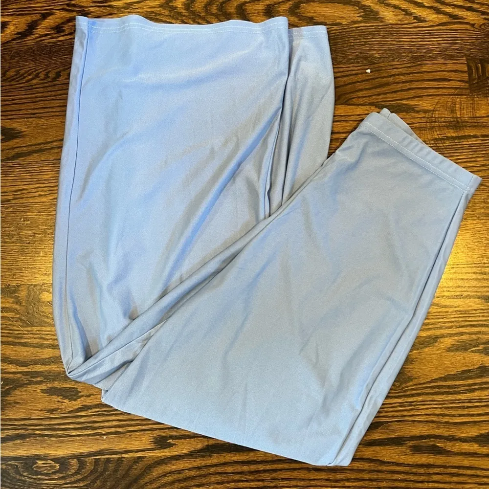 Boo hoo Periwinkle Size 8 Lightweight Wide‎ Leg High Waist Pants - Image 8