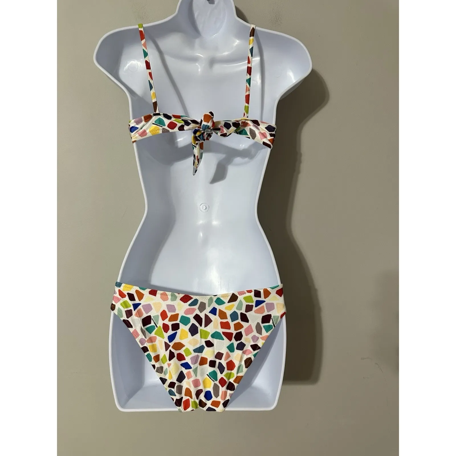 Missoni Mare IT 40 US 4 Mosaic Pattern Underwire Padded Bikini Set Made In Italy - Image 6