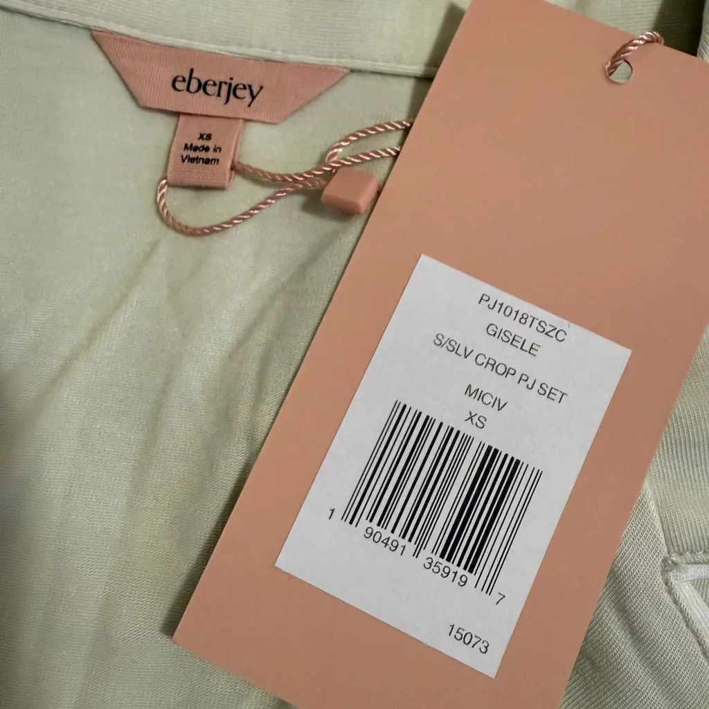 Eberjay Eberjey Gisele Short Sleeve Cropped PJ Set - Image 4